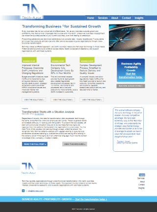 Tech Azur Website by Market it Write