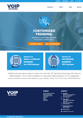 "VOIP Networks Website - Part of the Market it Write Web Content Portfolio