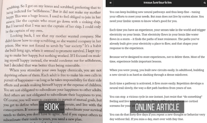 Book vs Online